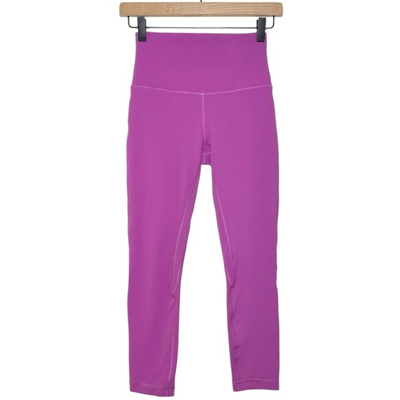 Lululemon Align High-Rise Crop 23" in Vivid Plum - Picture 4 of 8